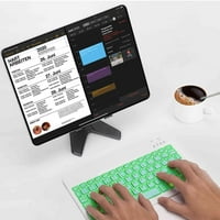 U laganoj ergonomskoj tastaturi sa pozadinom RGB svjetlo, višestruki tanak punjiva tipkovnica Bluetooth