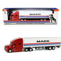 Mack Anthem Wheeler traktor-prikolica The Mack Performance Tour Crvena i bijela sa Stripes Diecast