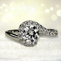 Prstenovi za djevojke Moda Izvrsni blistavi dijamantni prsten za žene za angažovanje prstenarskih poklona