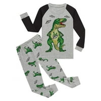 Dječaci Pajamas setovi Pamuk PJS Toddler Dugih rukava za spavanje s dugim rukavima Kidy Sets Dinosaur