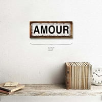 Uokvireno, vanjski amour 4 x12 metalni znak, zidni dekor za inspirativno