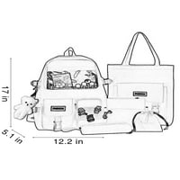 Avamo Unise Daypack ruksak višenamjenski knjigovodstvena torba Notebook Ruccsack Crossbody School Bag