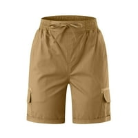Teretne hlače sa visokim strukom Žene Teretne kratke hlače Ljeto labavi planinarski kratki džepovi pantalone