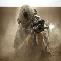 S. Army Ranger u Afganistanu borbene scene Poster Print