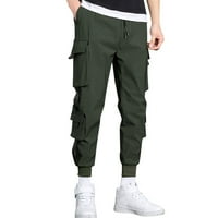 Pedort Muške kargo Radne hlače Muškarci Radni teretni hlače sa džepovima Loose pantalone zelena, 2xl