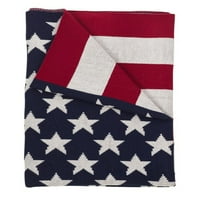 Crvena bijela i plava američka zastava Dizajn meko bacanje pokrivač - 50 W 60 l