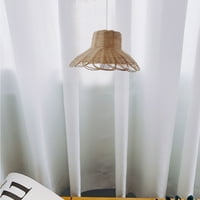 Wendunide LED svjetla za spavaću sobu Rattanski luster za kućna boravak Real Rattan tkanje ukrasno ručno