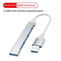 Mini USB proširenja čvorišta, Port USB USB adapterska stanica, ultra tanak prenosiv čvorište, USB razdjelnik