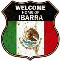DOBRODOŠLI DOME IBARRA Meksička zastava Metalni znak 211110010106