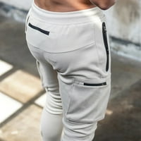 Njoeus muške hlače Ležerne prilike ljeta muške fitness vitke-fit rastezanje teletskih hlača Sportska