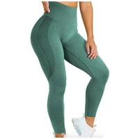 Žene Slim Yoga hlače Snowflake boja hlače jacquard bešavne fitness obrezirane hlače Tummy Comfort Udobne