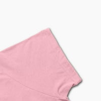 Ženski vrhovi žene modni casual uskršnji zečji tisak labavih udobnih vrhova majica bluza ružičasta
