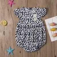 Novorođenče djevojčice cvjetni print romper novorođenčad odjeću za sunčanje