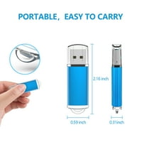 8GB USB Flash Drive USB 2. Memory Stick BULK Thumb Palk Olovka za pogon plave boje