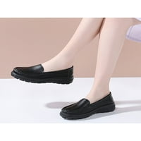 WAZSHOP WOMENS Platform Penny Loafers Udobne cipele Chunky Heel Slip na okruglom prstiju Business radne