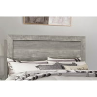 Rustikalni dizajn Siva završna završna završna veličina kreveta za krevetnu ploču Nameštaj za spavaću