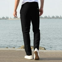 Muške ležerne pantalone Skinke hlače pune hlače pamučne mješavine čiste elastične struine pantalone