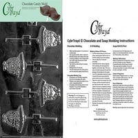 Mali zvono LOLLY Chocolate Candy kalup sa ekskluzivnim oblogom za oblikovanje autorskim pravima CYBRTRAYD