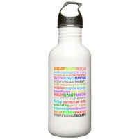 Cafepress - OT opisni pojmovi boce od nehrđajućeg voda - boca vode od nehrđajućeg čelika, sportska boca, 1.0l