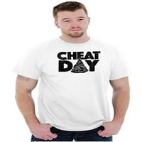 Cheat Day pica Fitness Food Ćuting Muška grafička majica Tees Brisco Marke 4x