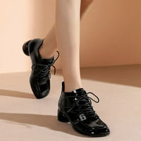 PJTEWAWE modne ljetne i jesenske žene casual cipele čipke udružene udobne pune pete guste potpetice
