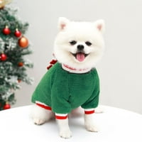 Deyuer štene božićni kaput topli ugodan poliester kućni ljubimac xmas jeleni kostim kostim odjeće Teddy