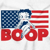 Betty Boop Američka zastava Patriotske ženske grafičke majice Tees Brisco Brends 5x