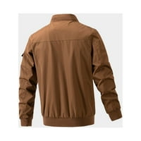 Muška jakna Cargo Ležerne prilike za radne kapute Dugi rukav džepni kaput Zip-up Lood Top