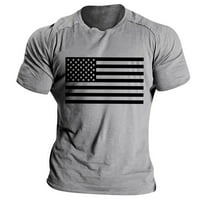 Wefuesd muns majica Muška nezavisnost Zastava Casual Soft i udobna majica sa okruglim vratom i kratkim