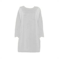 Mrat Žene Ležerne haljine Labavi kratki karata sa dugim rukavima plus veličina čvrsta pulover kratka