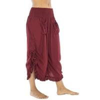 Hanas pantalone ženske pantalone na casual vuče ženske modne obrezane široke pantalone za noge Hladrice