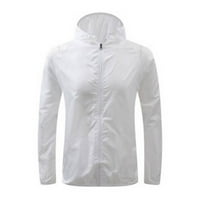 Olyvenn ponude za žene Casaul Solid Jackets na otvorenom plus veličine Zipper kapuljač kapuljača s kaputama