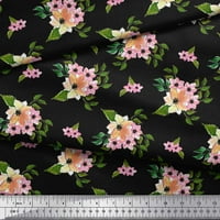 Soimoi Pamuk poplin tkanina odlazi i divlji cvjetni cvjetni tiskani tkaninski dvorište širom
