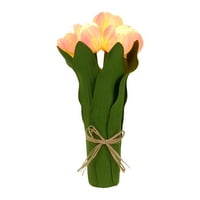 Lažni tulip buket LED lampica za stolu Flowerpot lampica Dekor Noć