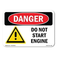 Znak opasnosti - nemojte pokretati motor