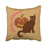 Winhome Crna mačka slavi jastuk za bacanje noći za Noć vještica