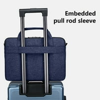 Absuyy laptop torbica na klirensu - remen za rame Laptop torba za muške i ženske prijenosne torbe na ramenu unutrašnja rukava torba vodootporna modna torba za tabletu plava