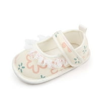 Obuća za djecu za djecu Princeze, mekani cvijet čipkasti patchwork Neklizne prve šetnje cipele Toddler cipele