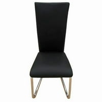 Dnoameričke stolice FAU kožna presvlaka bočna stolica bez rukava s željeznom nogama okvira za kuhinju,