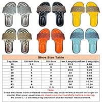 ROTOSW Ženske papuče Ledelesne ravne sandale Open Toe Slides Nelisni na stanovima Unutarnji i vanjski
