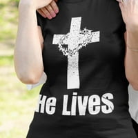 Živi - Christian Isus Religija Bog Bog majica Muške ženske veličine