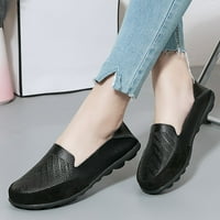AAYOMET Ljetne dame Sandale Žene izdužene klizanje na udobnosti hodajući ravni natikači za ženske ležerne cipele Vozači natovarivača, crna 7.5
