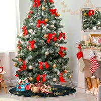 Božićni zlatni pahuljice Xmas božićno stablo stalak za suknju za prazničnu zabavu Zatvoreni na otvorenom