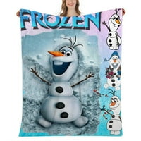 Flozen Flannel Fleece baca pokrivane deke za odrasle i djecu, mekane nejasne plišane pokrivač za posteljinu