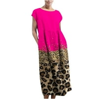 Ženske haljine Ljetne djevojke haljine Sarong Maxi Camisole Hot Pink 3xl