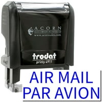 Samo-inkingurska zračna pošta PAR Avionska marka, Trodat Printy 4911, štampu i utisak, utisak, veličina