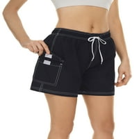 Nizinske žene kratke vruće hlače Elastična struka Summer Plaža Kratke hlače Čvrsta boja Comfy Mini pant