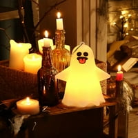 Halloween Mini Ghost ukras, unutarnji i vanjski Halloween Viseća ukras, baterije, male LED duhove figurice