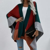 Loopsun Ljetna ušteda odjeću za ženske padajuće kapute, ženska modna šal boja koja odgovara labavim