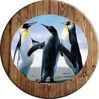 Bar znak Happy Penguins Pub potpisao je potpisuju za domaće šake za pećine